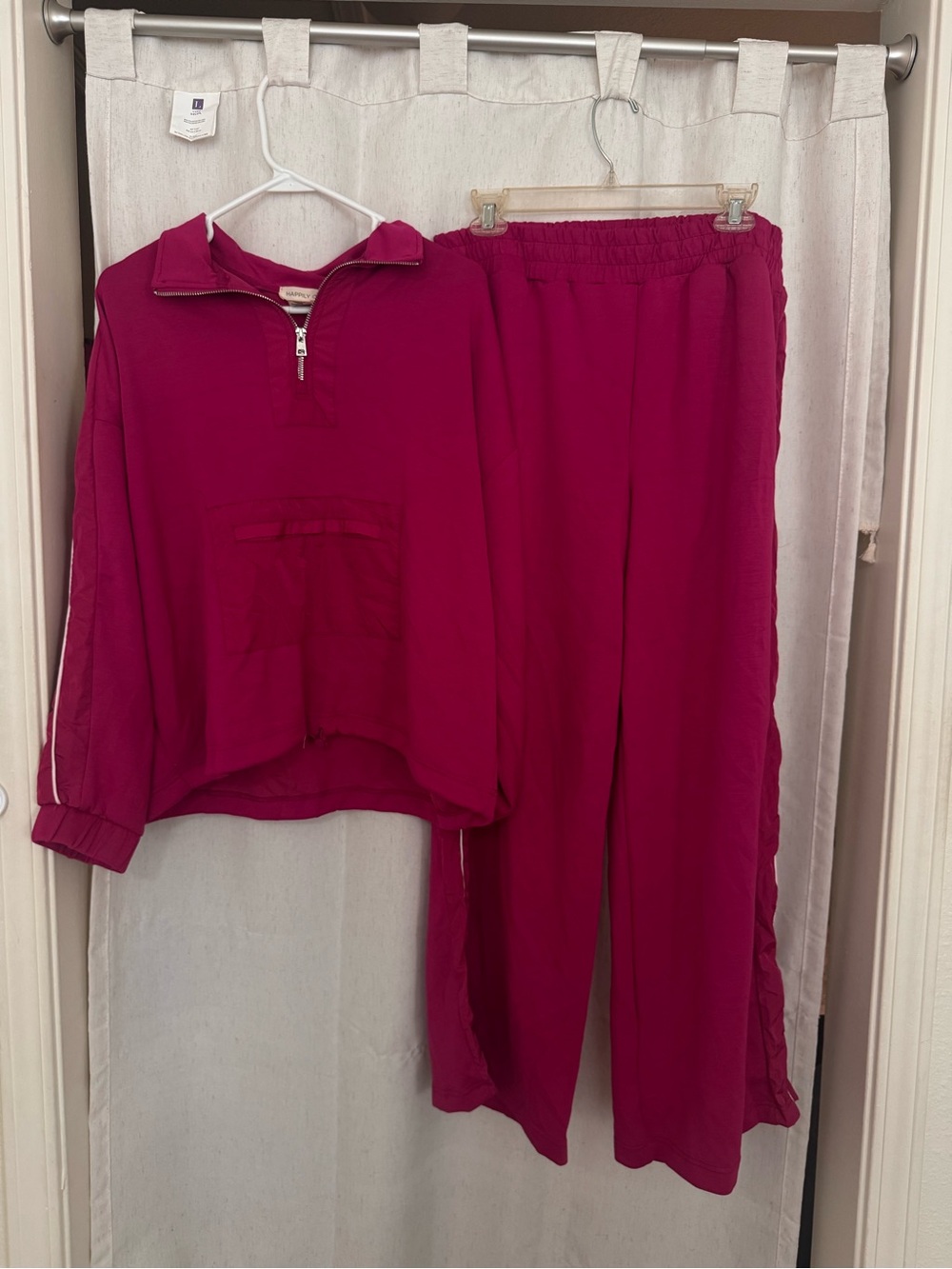 Happily Grey Women's Magenta Lounge Set Pants & Pullover